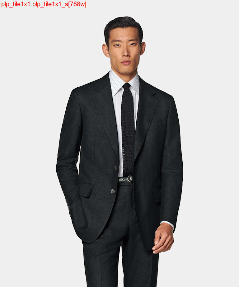 Black Tailored Fit Milano Suit